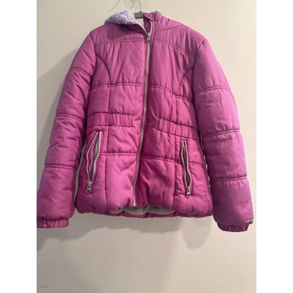 Girls London Fog Purple Puffer Jacket-Size M(10/12)
